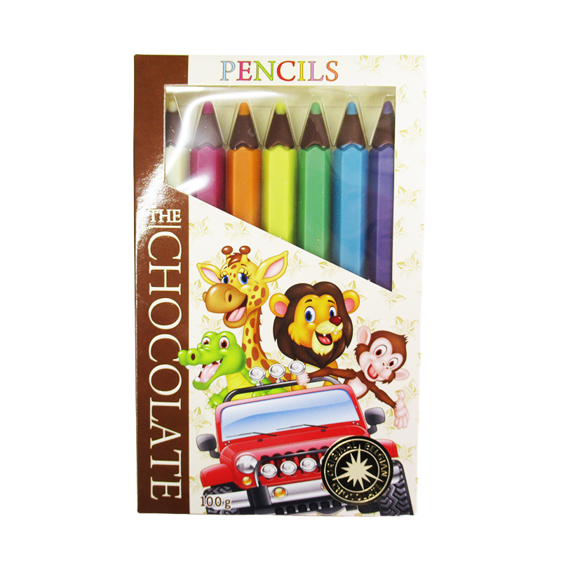 カラーペンシルチョコ アニマル